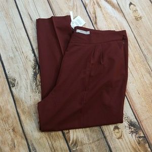 ASOS Curve women's Burgundy cigarette pants